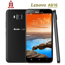 Original Lenovo A916 4G LTE Mobile Phone MTK6592 Octa Core 1GB RAM 8GB ROM 5.5 inch Cell Phones 1280×720 Android 4.4 13MP Camera