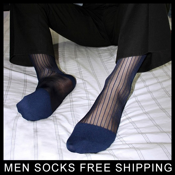 Men's silk dress socks