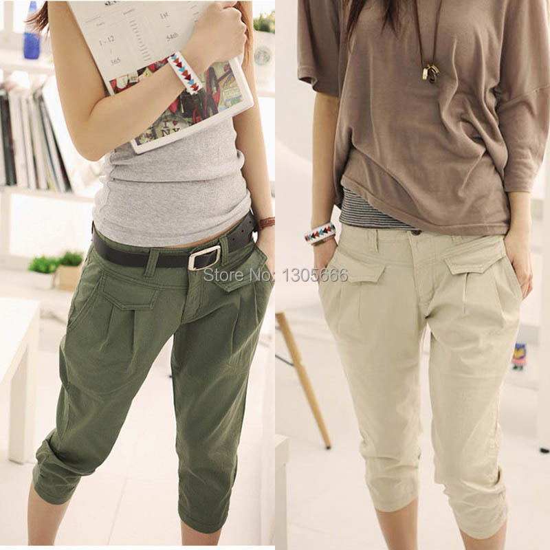 2015 Newest summer autumn pants Plus size XXL women pants Fashion cropped trousers pants capris harem