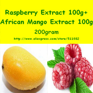 200gram Weight Loss Ingredients African Mango Extract + Raspberry Ketone Powder free shipping