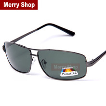 2014 Men 100% Polarized Sunglasses Men Brand Driver Driving Sunglass Metal Frame Fishing glasses High quality