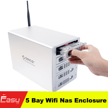 ORICO 3559U3RF 5bay Wifi NAS 3.5» HDD Enclosure Wireless Storage Home Cloud Storage HDD Case