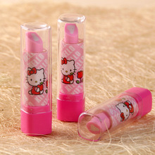 Lipstick modeling eraser material escolar school supplies gomas de borrar erasers for kids kawaii gomme papeleria stationery
