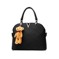 Ladies pu leather bags shell black handbags women famous brands designer sweet lady handbags high quality