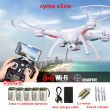SYMA X5SW RC Drone with fpv camera 2.4G 6Axis Real Time RC Helicopter Quadcopter Toys vs syma x8c mjx x600 mjx x101