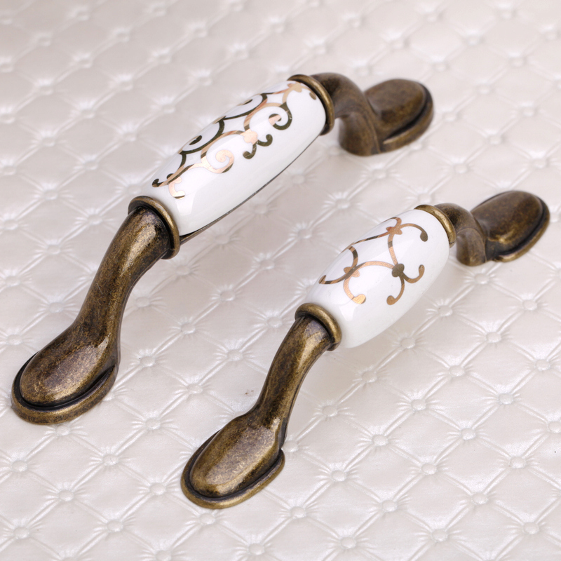 Online Kaufen Großhandel antike messing schublade griffe aus China