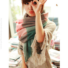 2015 new winter scarf high quality shawls and scarves knitted scarf blanket Uneven hot tartan plaid Scarf