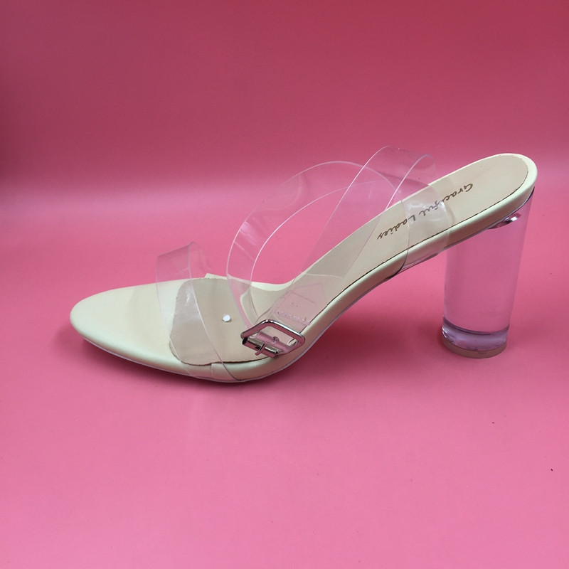 Clear clearance designer shoes