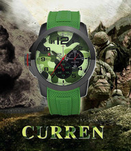 Bonivita curren hombres reloj del cuarzo correa del silicón del reloj hombres mujeres lujo de la marca del ejército de silicona relogios femininos