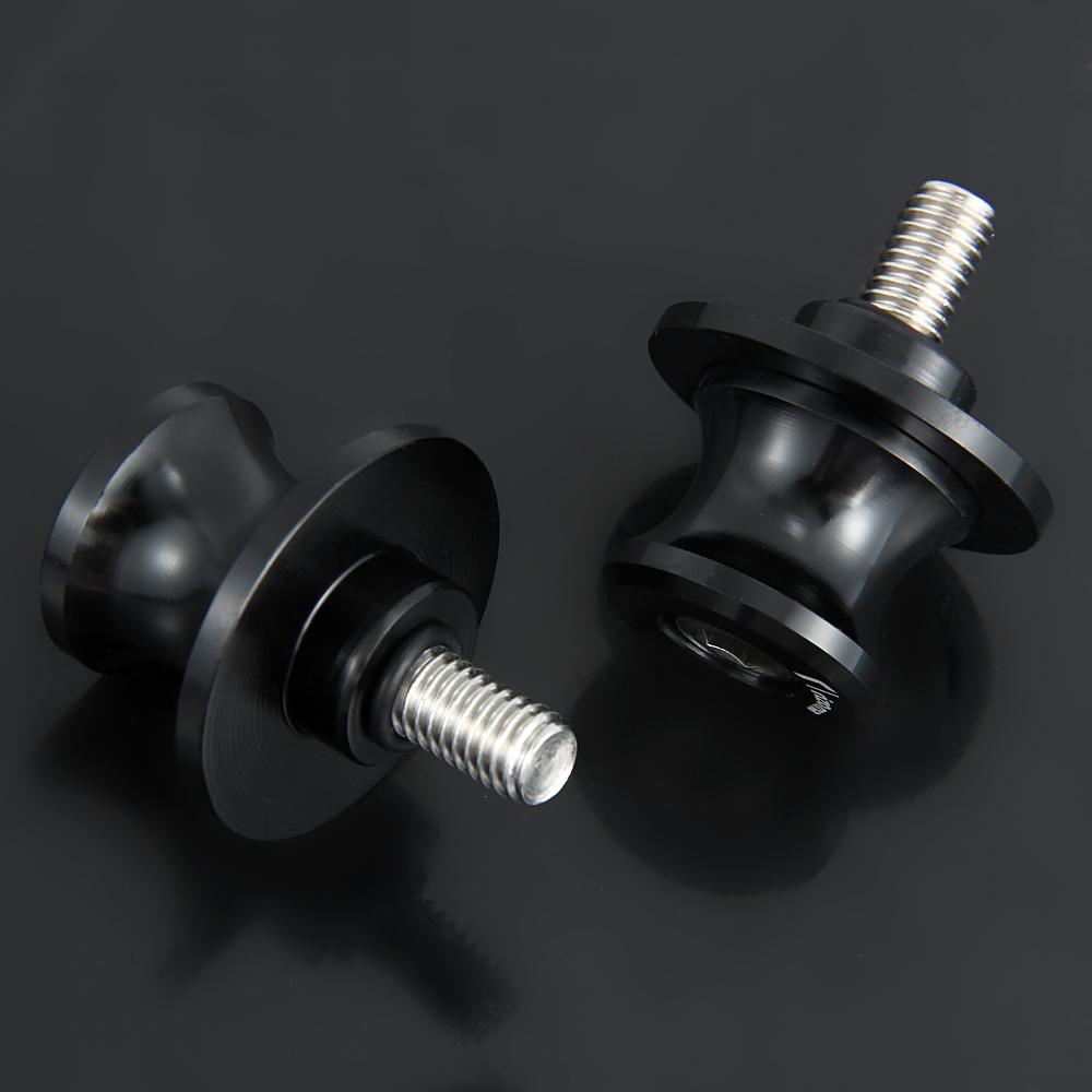 Brand New 6MM CNC Motorcycle Swingarm Sliders Spools Fit For Yamaha Year all Black