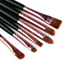 Hot Pink Professional 6Pcs Set Make Up Brushes Eyeshadow Brushes Soft Cosmetic Makeup Powder Brush Set