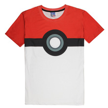 Hot Pokeball Fashion T Shirt Pokemon T-shirts 3D Tees Tops Casual Short Sleeve Summer Homme