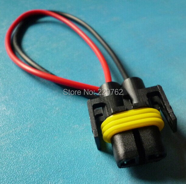 H8 /H11 /881 female Bulb Socket nylon 10pcs Heat Resistance Halogen