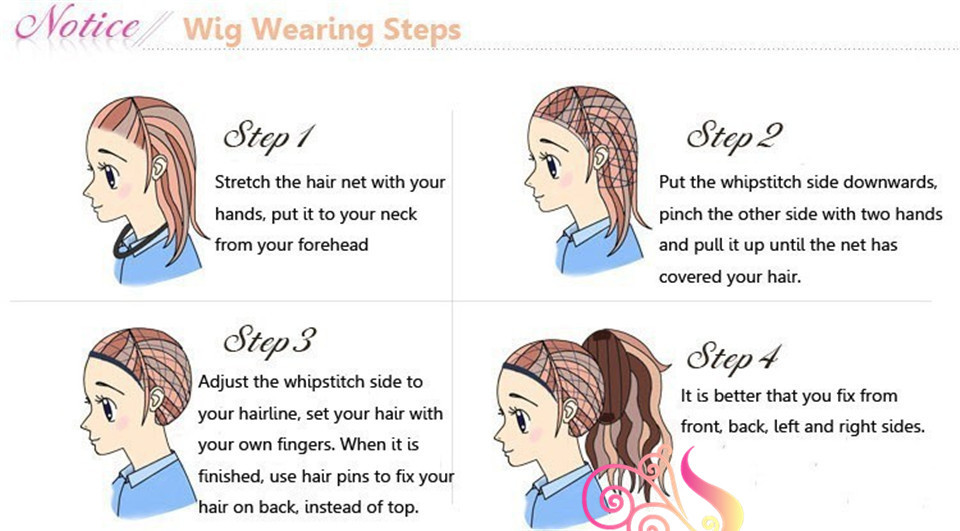 how to wear wig 1step