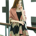 Women Oversized Blanket Scarf Wrap Shawl Cozy Faux Cashmere New 2016 Fashion