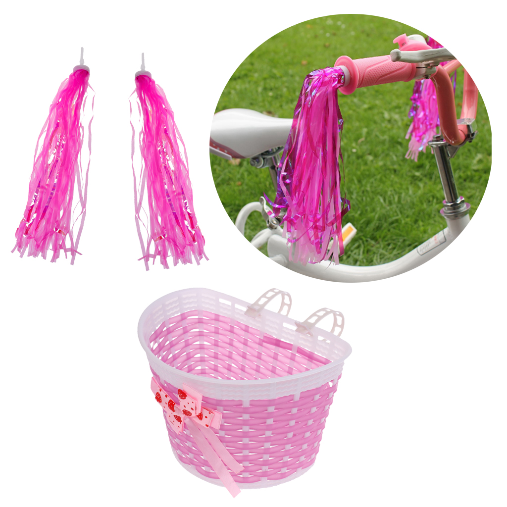 pink bicycle basket