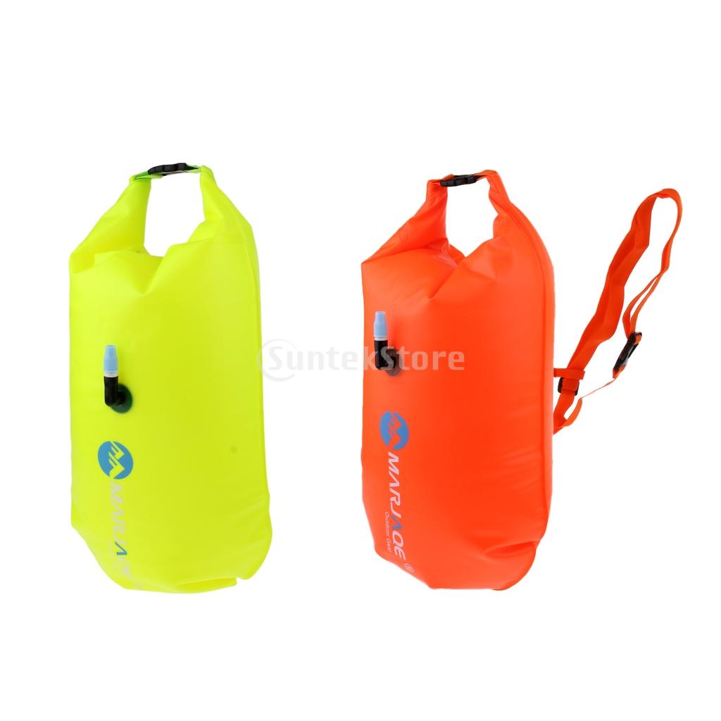 Triathletes & Snorkelers Swim Safety Float Dry Bag for Open Water Swimmers 