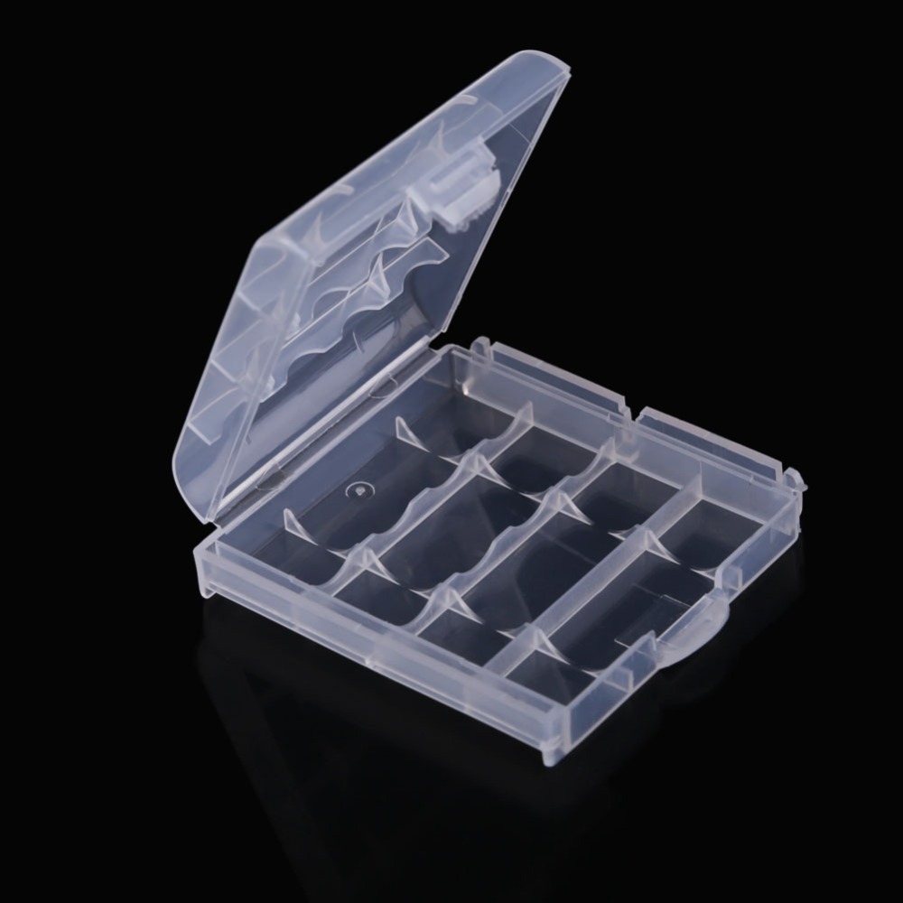 ONLY 10X Hard Plastic Case Holder Storage Box For AA AAA Battery