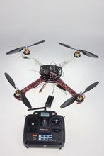 F02113-D DIY FPV Drone Tarot SK450 ARF Upgrade Kit: RC 4-Axle Frame + QQ Super Flight Control + Carbon Prop ESC Motor 6CH TX RX