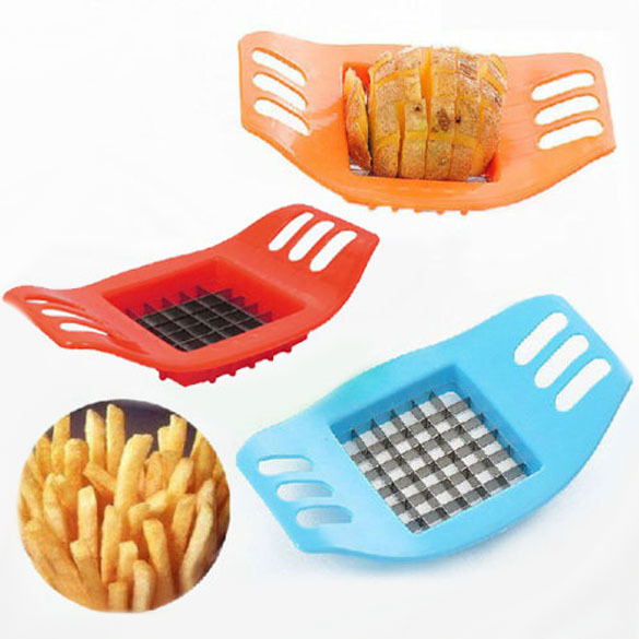 Гаджет  PVC + Stainless Steel French Fry Fries Cutter Peeler Potato Chip Vegetable Slicer Cooking Tools PTSP None Дом и Сад