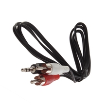1 8 3 5mm Plug Jack to 2 RCA Male Stereo Audio Y adapter Adaptor cable