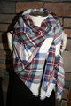 New design lady Multi Color rainbow Tartan Plaid Blanket Scarf check wrap shawl