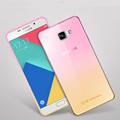Fashion Soft TPU Gradient Color Back Cover Case For Samsung Galaxy A3 A5 A7 2016 2017