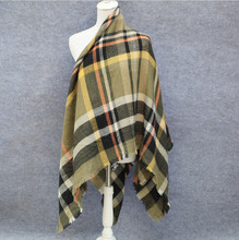 Winter Scarf 2016 Luxury Brand Tartan Cashmere Scarf Women Wool Plaid Blanket Scarf Pashmina Wrap Shawls and Scarves Hijab