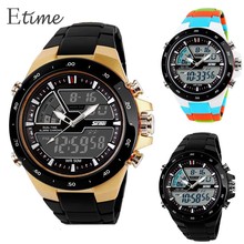 2015 Quartz Watch Men Military Watches Sport Wristwatch Silicone Hours Waterproof Wristwatches Men Women Watch Top