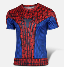 Marvel Super Heroes Avenger Captain America Batman sport T shirt Men Compression Armour Base Layer Thermal Under Causal Shirt