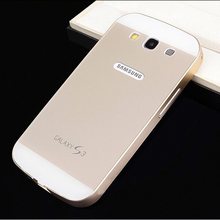 S3 чехол для Samsung Galaxy S3 SIII i9300 ультратонкий 2 в 1 алюминиевый металлический каркас + акрилового стекла задняя крышка для Samsung Galaxy S3