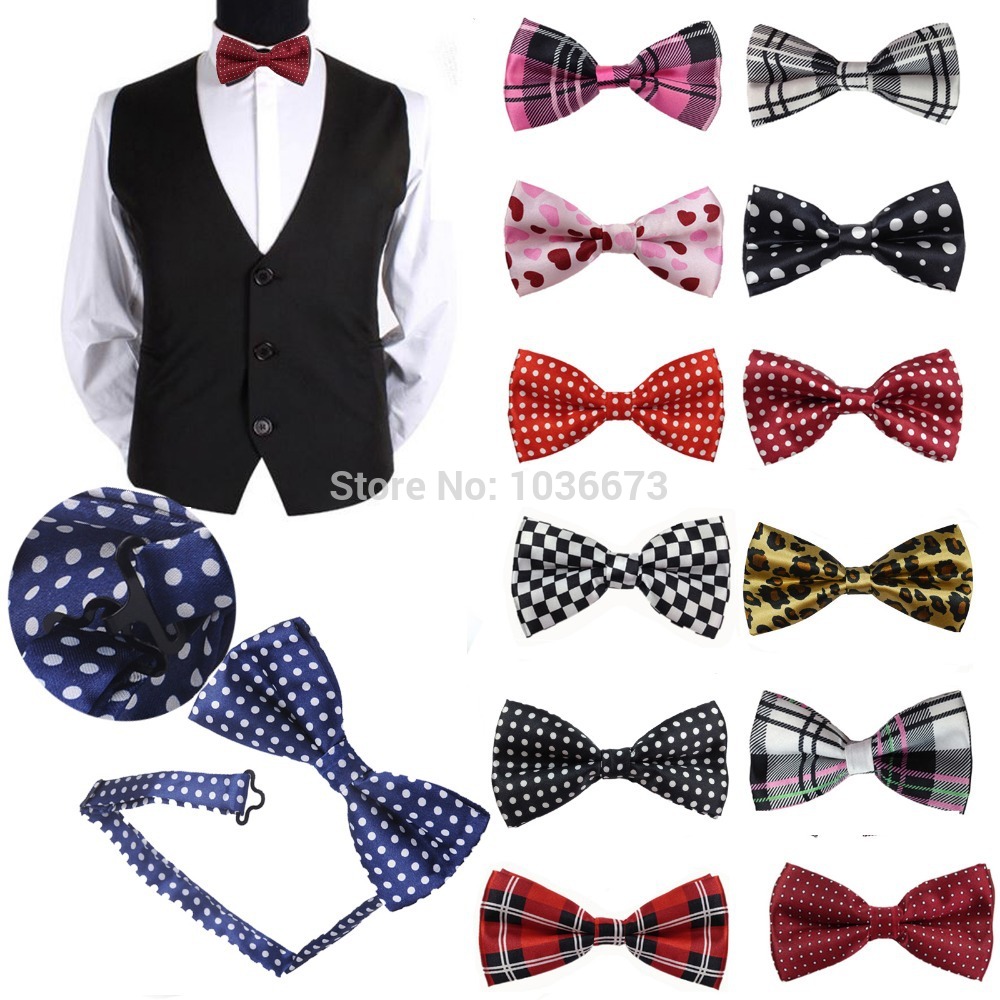 1pcs Convenient Adjustable Men\'s Unique Elastic Bowtie Tuxedo Party Bow Tie Necktie JB0002