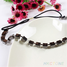 Women s Hair Jewelry Crystal Metal Rhinestone Head Chain Silver Headband Bridal Hair Accessories NA641