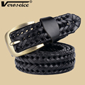 Veroseice Hot Genuine Leather Luxury Belt Men Waist Strap Male Buckle Designer Men Belts High