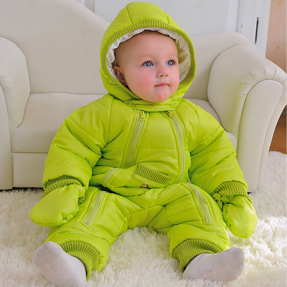Мода 2016 Новый стиль Зимой комбинезон осень 0-24 М детские snowsuit, детские зимние комбинезоны, теплая куртка, младенческая девушки парни одежда