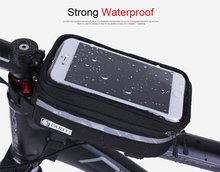 Cell Phone bag 3.5inch-5.7inch Cycling Bicycle bags panniers Frame Front Tube Bag MTB Bike TPU Touch Screen Bag For Samsung S6