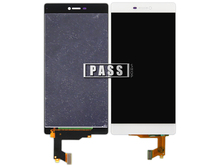 100 new white Huawei P8 LCD Display And Touch Screen Assembly For Huawei Ascend P8 Smartphone