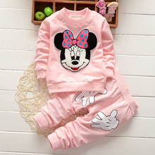Baby Girls Kids Minnie Tops print Pants Outfits Set Childrens Clothes