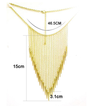 2015 New Collar Jewelry European Style Vintage Trench Fashion Necklace Rivet Long Tassel Punk Accessories Women
