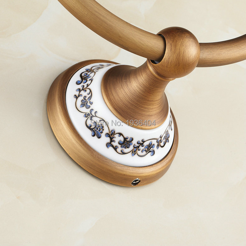 Description Picture 6 of itemWall Mounted Bathroom Accessories Towel Ring Antique Copper Towel Mounted Rack R502