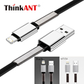 Data Cable for iPhone Flat Spring Reinforced 2 PACK 1m 1 5m Fast Charging USB Cable