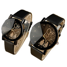 Newly Design 1 Pair Lover’s Couple Watch Fashion Men Women PU Leather Quartz Wrist Watches Sep24