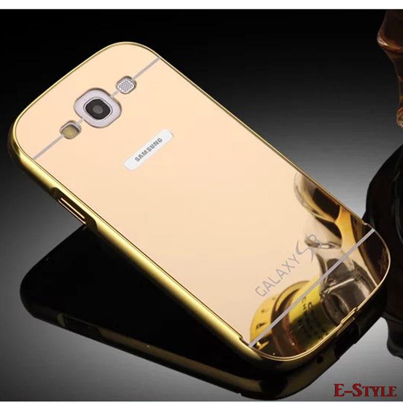 S3 New Luxury Golden plating Aluminum Frame + Mirr...