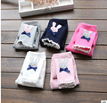 2016 Autumn New Arrival Children Legging Pants Girls Cotton Character Embroidery Rabbit Skinny Casual Leggings Pants