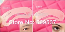 Free Shipping Make Up Tool 3 Styles 1lot retail Eyebrow Stencil Tool Makeup styles EyeBrow Template