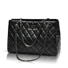 2016 Fashion Woman Big Bags Ladies Luxury Handbag Women Plaid Chain Shoulder Bag Large Quilted Black Bolsas Femininas