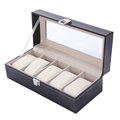 5 Grid Luxury Refinement Slots Watches Display Case Jewelry Collection Storage Organizer Boxes relogio masculino