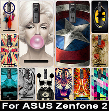 High Quality New Fashion Coloured Painting Case Back Protective Case Cover For Asus Zenfone 2 ZE551ML Mobile Phone Bags & Cases