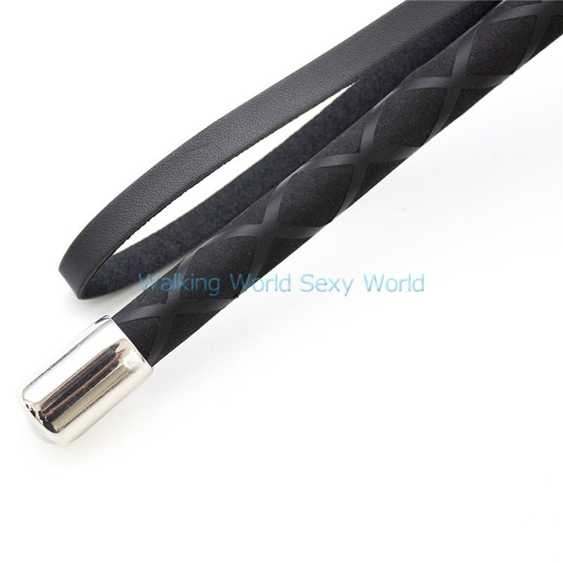 AF010800 Adult Game Sexy Whip Leather Whip Spanking Sex Bull Horse Whip Braided Leather Flogger Flirt Adult Products Sex Toys For Couple (7)