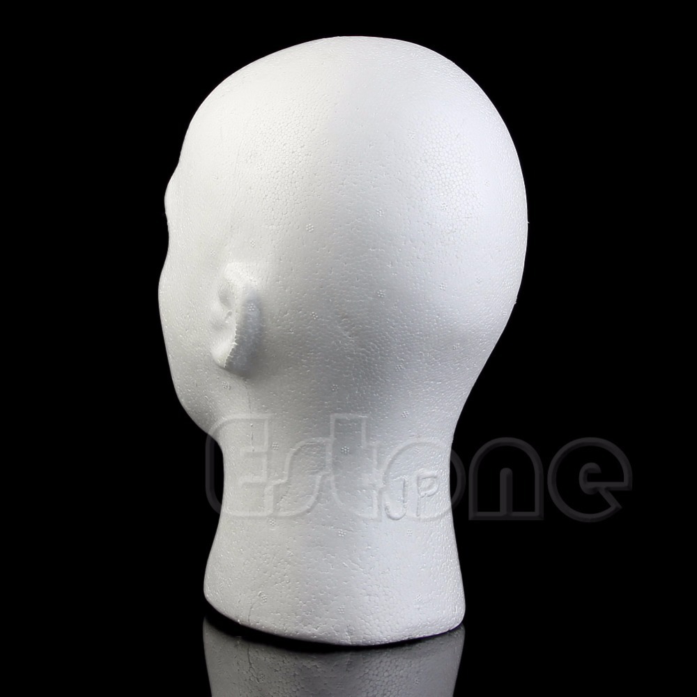 Wig Glasses Hat Male Styrofoam Foam Mannequin Manikin Head Model Display Stand